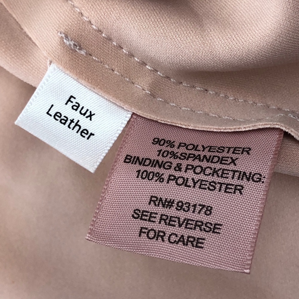Philosophy Republic Clothing Faux Leather Moto Jacket Blush Pink Size Medium - Picture 10 of 15